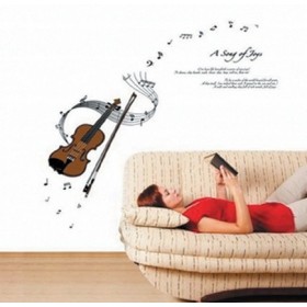 Violin Music Notes - A Song Of Joys Wall Decal